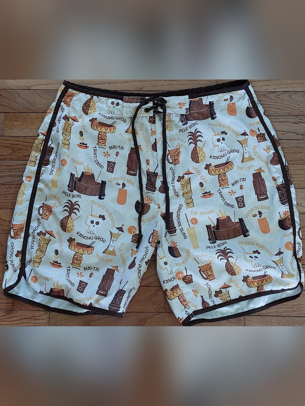 Tikki Themed Swim Trunk Shag By Toes On The Nose 36